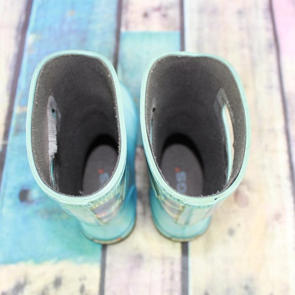 BOGS Floral Rubber Rain Boots Size 2 - Picture 2 of 7